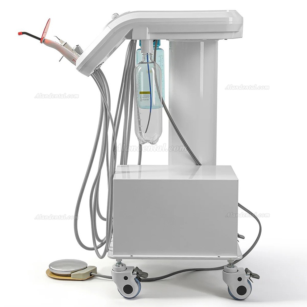 Dental Mobile Delivery Unit Cart B033 Treatment Trolley with Air Compressor